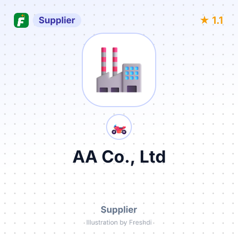 AA Co., Ltd – summary card, no photo uploaded yet
