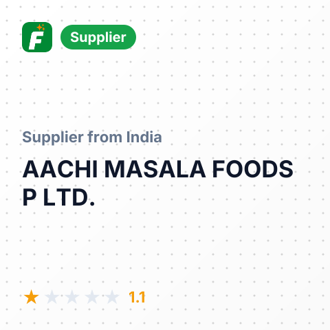 AACHI MASALA FOODS P LTD. – summary card, no photo uploaded yet