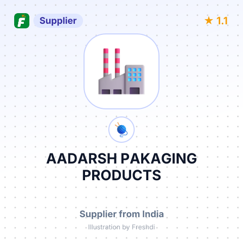 AADARSH PAKAGING PRODUCTS – summary card, no photo uploaded yet