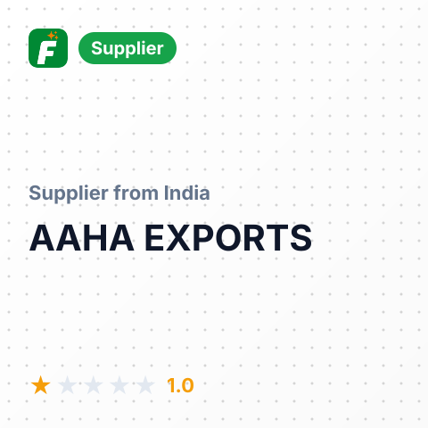 AAHA EXPORTS – summary card, no photo uploaded yet