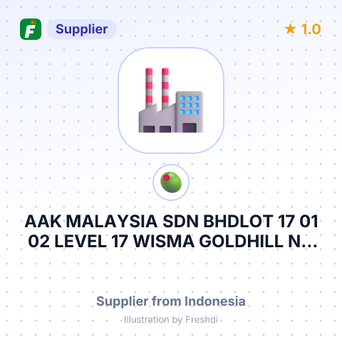 AAK MALAYSIA SDN BHDLOT 17 01 02 LEVEL 17 WISMA GOLDHILL NO 67 JALAN RAJA CHULAN 50200 – summary card, no photo uploaded yet