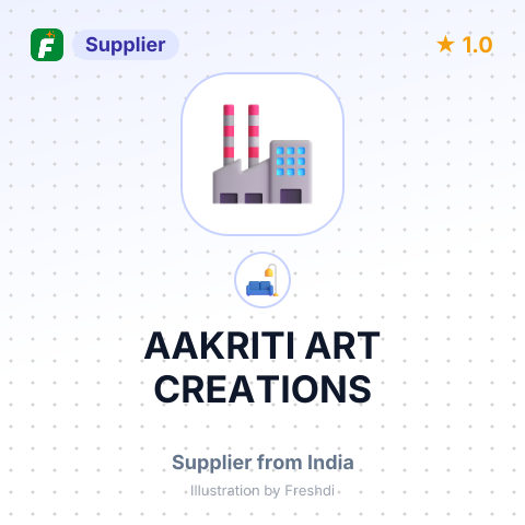 AAKRITI ART CREATIONS – summary card, no photo uploaded yet