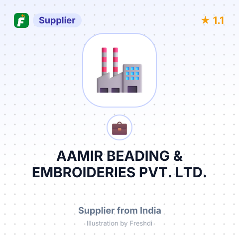 AAMIR BEADING & EMBROIDERIES PVT. LTD. – summary card, no photo uploaded yet