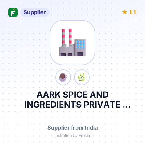AARK SPICE AND INGREDIENTS PRIVATE LIMITED – summary card, no photo uploaded yet