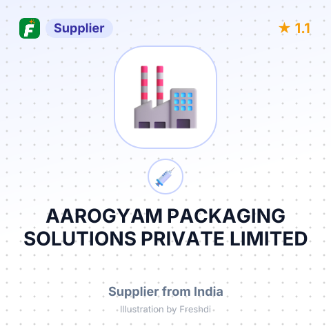 AAROGYAM PACKAGING SOLUTIONS PRIVATE LIMITED – summary card, no photo uploaded yet