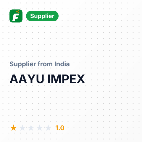 AAYU IMPEX – summary card, no photo uploaded yet