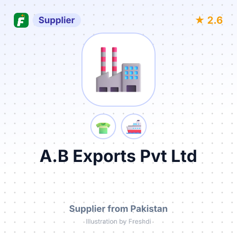 A.B Exports Pvt Ltd – summary card, no photo uploaded yet