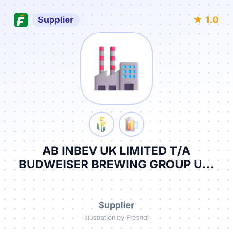 AB INBEV UK LIMITED T/A BUDWEISER BREWING GROUP UKI VIA MMD SERVISSVISS – summary card, no photo uploaded yet