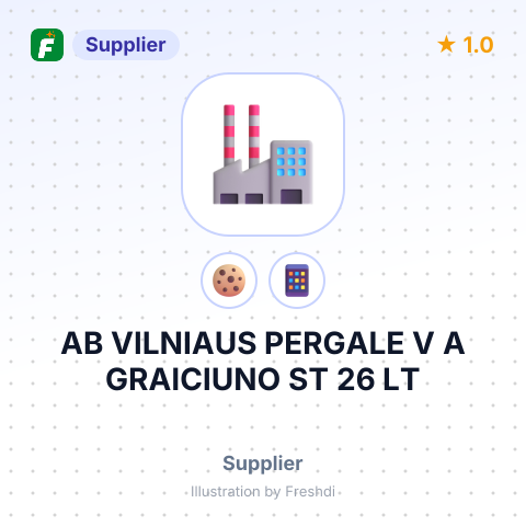 AB VILNIAUS PERGALE V А GRAICIUNO ST 26 LT – summary card, no photo uploaded yet