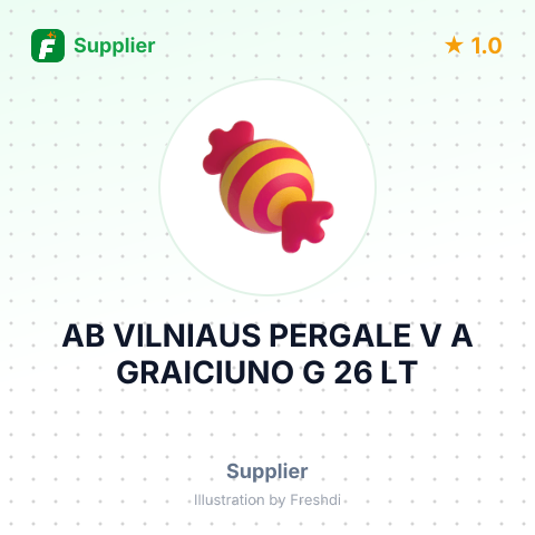 AB VILNIAUS PERGALE V A GRAICIUNO G 26 LT – summary card, no photo uploaded yet