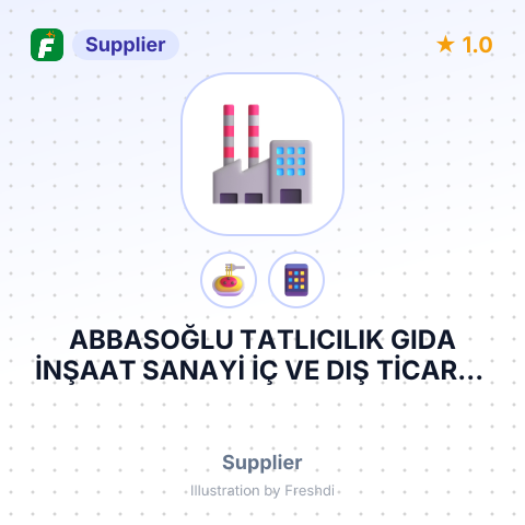 ABBASOĞLU TATLICILIK GIDA İNŞAAT SANAYİ İÇ VE DIŞ TİCARET LİMİTED ŞİRKETİ – summary card, no photo uploaded yet