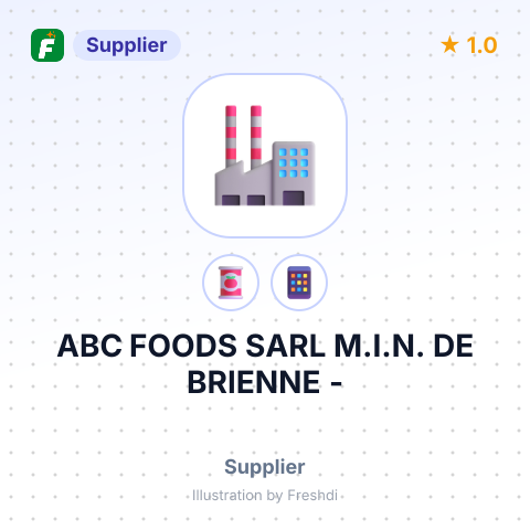 ABC FOODS SARL M.I.N. DE BRIENNE - – summary card, no photo uploaded yet