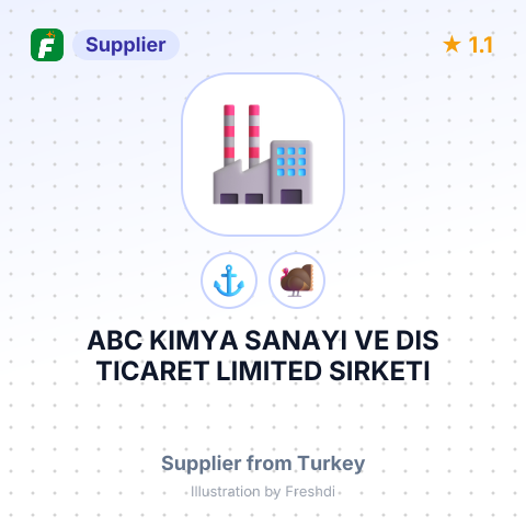 ABC KIMYA SANAYI VE DIS TICARET LIMITED SIRKETI – summary card, no photo uploaded yet