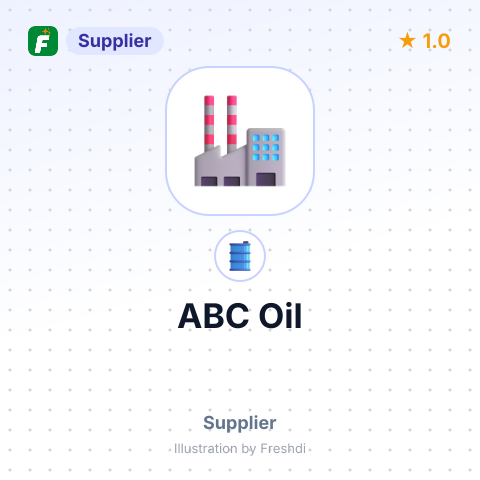 ABC Oil – summary card, no photo uploaded yet