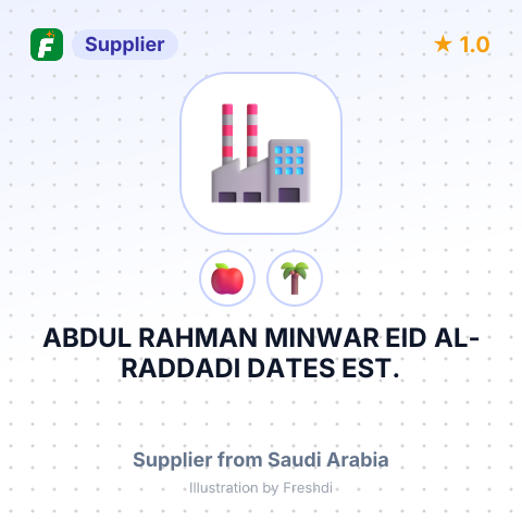 ABDUL RAHMAN MINWAR EID AL-RADDADI DATES EST. – summary card, no photo uploaded yet
