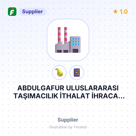 ABDULGAFUR ULUSLARARASI TAŞIMACILIK İTHALAT İHRACAT İNŞAAT VE TİCARET LİMİTED ŞİRKETİ – summary card, no photo uploaded yet