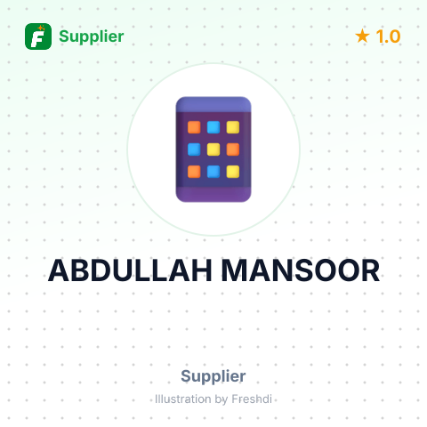 ABDULLAH MANSOOR – summary card, no photo uploaded yet