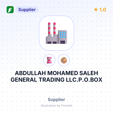 ABDULLAH MOHAMED SALEH GENERAL TRADING LLC.P.O.BOX – summary card, no photo uploaded yet