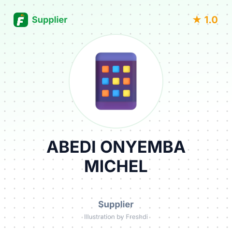ABEDI ONYEMBA MICHEL – summary card, no photo uploaded yet