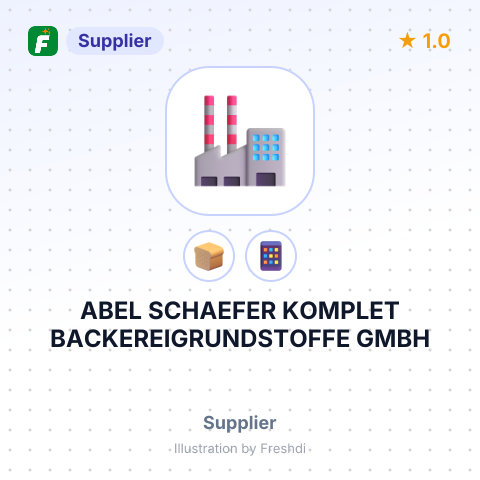 ABEL SCHAEFER KOMPLET BACKEREIGRUNDSTOFFE GMBH – summary card, no photo uploaded yet