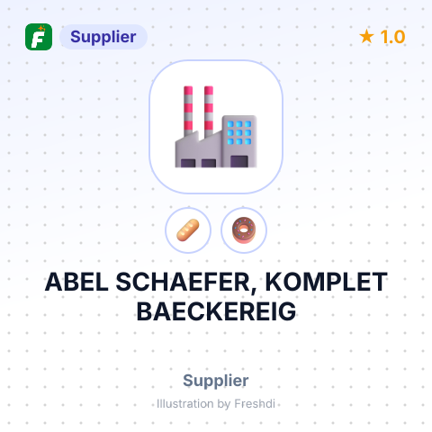 ABEL SCHAEFER, KOMPLET BAECKEREIG – summary card, no photo uploaded yet