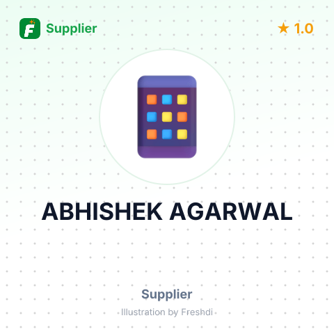 ABHISHEK AGARWAL – summary card, no photo uploaded yet