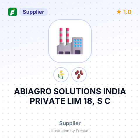 ABIAGRO SOLUTIONS INDIA PRIVATE LIM 18, S C – summary card, no photo uploaded yet