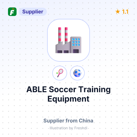 ABLE Soccer Training Equipment – summary card, no photo uploaded yet