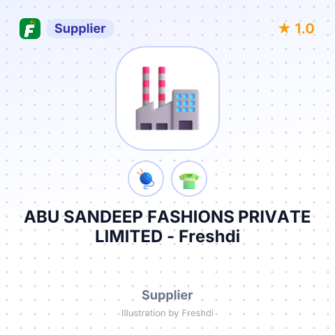 ABU SANDEEP FASHIONS PRIVATE LIMITED – summary card, no photo uploaded yet