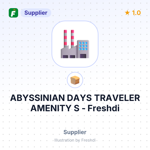 ABYSSINIAN DAYS TRAVELER AMENITY S – summary card, no photo uploaded yet