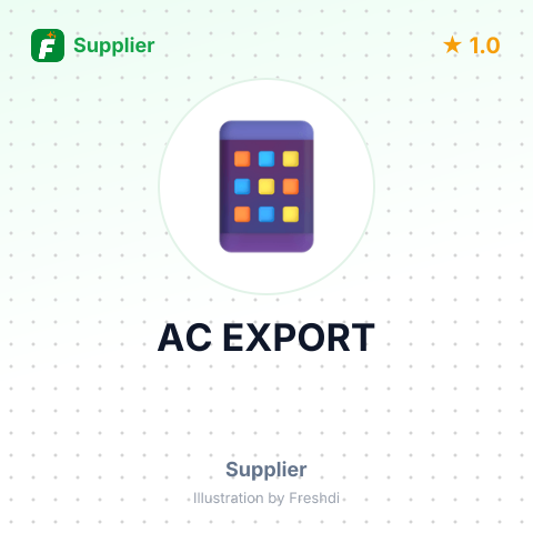 AC EXPORT – summary card, no photo uploaded yet