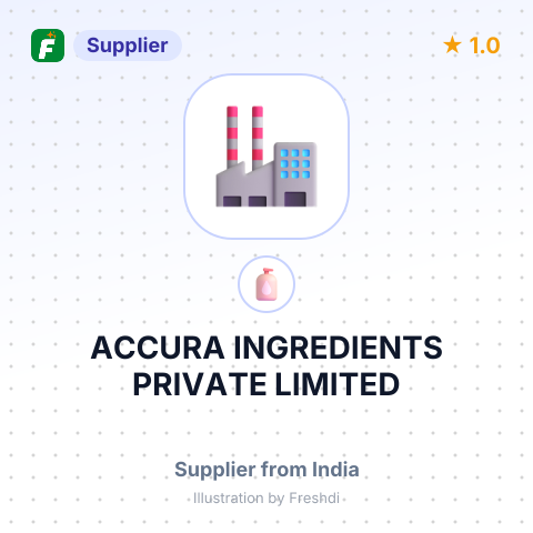 ACCURA INGREDIENTS PRIVATE LIMITED – summary card, no photo uploaded yet