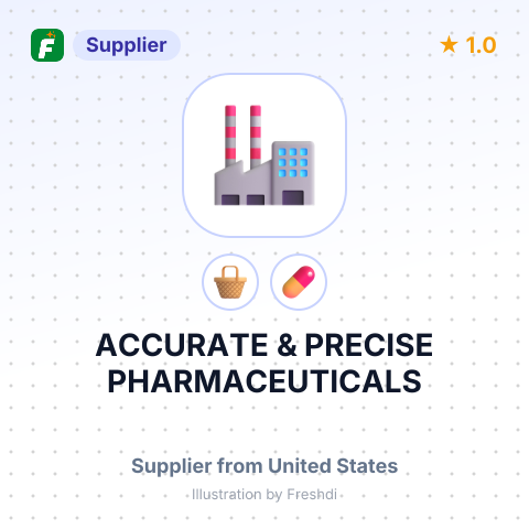 ACCURATE & PRECISE PHARMACEUTICALS – summary card, no photo uploaded yet