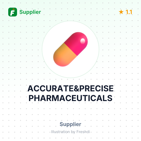 ACCURATE&PRECISE PHARMACEUTICALS – summary card, no photo uploaded yet