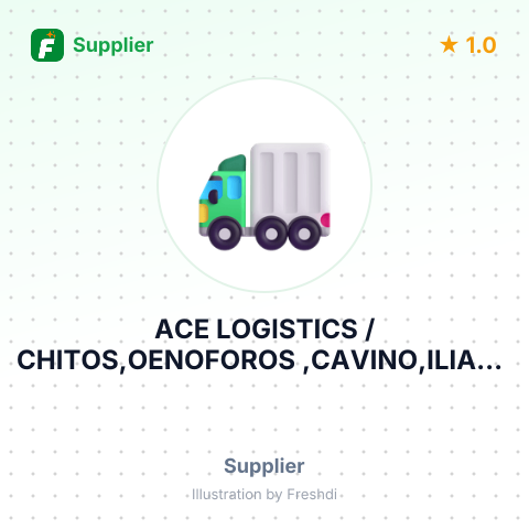 ACE LOGISTICS / CHITOS,OENOFOROS ,CAVINO,ILIAKI/ – summary card, no photo uploaded yet