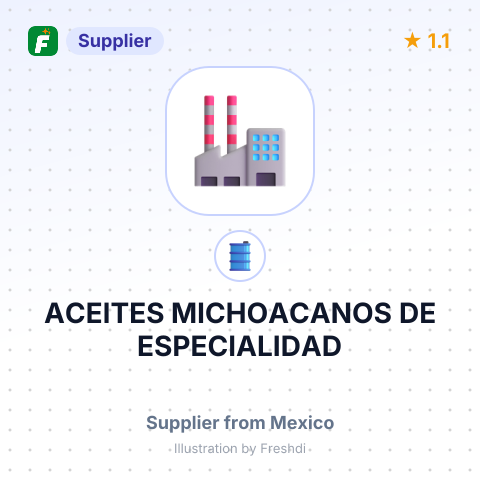 ACEITES MICHOACANOS DE ESPECIALIDAD – summary card, no photo uploaded yet