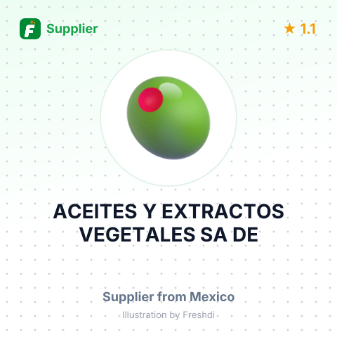 ACEITES Y EXTRACTOS VEGETALES SA DE – summary card, no photo uploaded yet