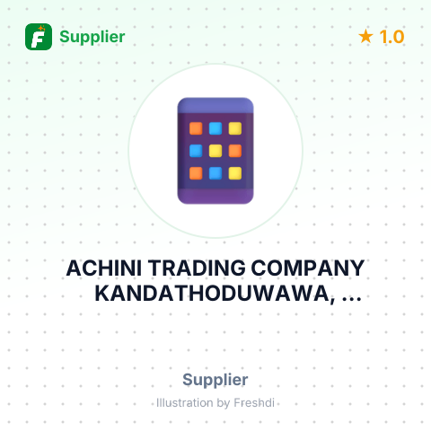 ACHINI TRADING COMPANY KANDATHODUWAWA, MADURANKULIYA LAX – summary card, no photo uploaded yet