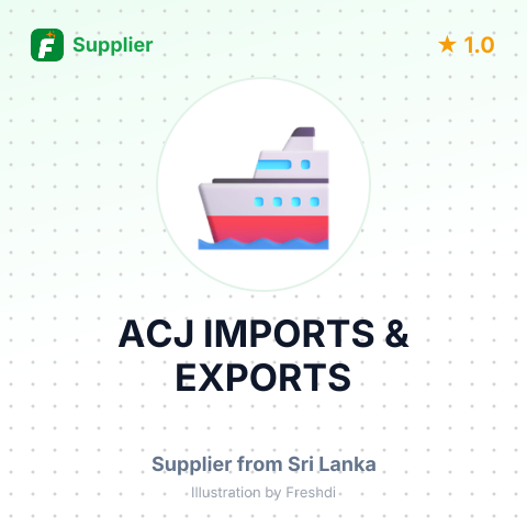 ACJ IMPORTS & EXPORTS – summary card, no photo uploaded yet