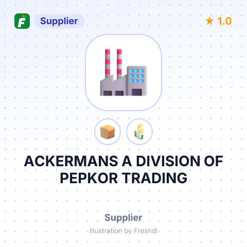 ACKERMANS A DIVISION OF PEPKOR TRADING – summary card, no photo uploaded yet