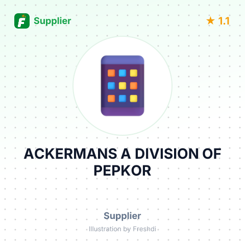 ACKERMANS A DIVISION OF PEPKOR – summary card, no photo uploaded yet