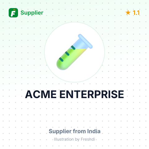 ACME ENTERPRISE – summary card, no photo uploaded yet
