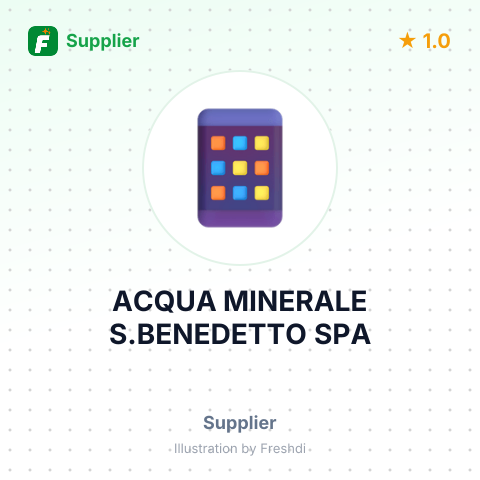 ACQUA MINERALE S.BENEDETTO SPA – summary card, no photo uploaded yet