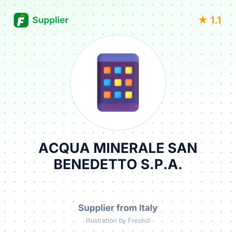 ACQUA MINERALE SAN BENEDETTO S.P.A. – summary card, no photo uploaded yet