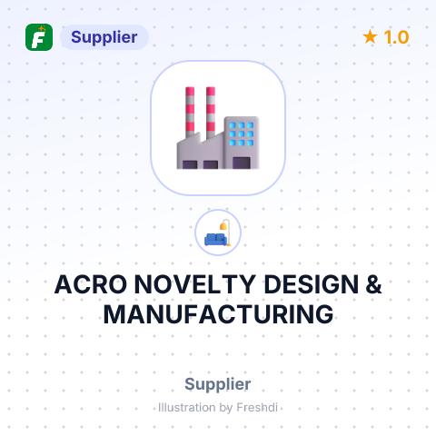 ACRO NOVELTY DESIGN & MANUFACTURING – summary card, no photo uploaded yet
