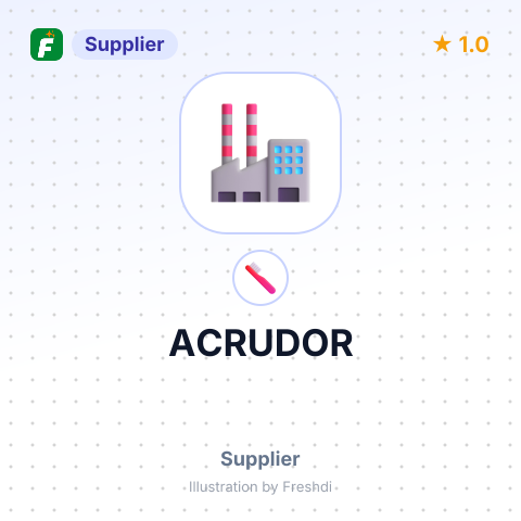 ACRUDOR – summary card, no photo uploaded yet