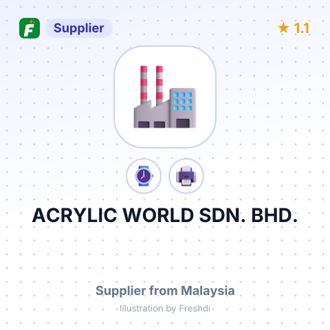 ACRYLIC WORLD SDN. BHD. – summary card, no photo uploaded yet