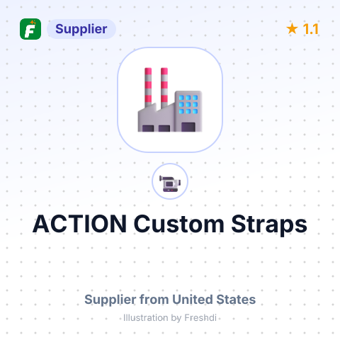 ACTION Custom Straps – summary card, no photo uploaded yet