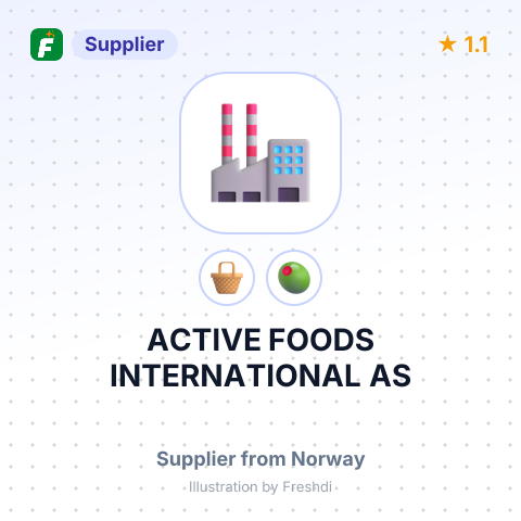 ACTIVE FOODS INTERNATIONAL AS – summary card, no photo uploaded yet