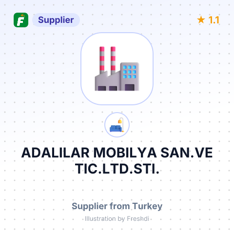 ADALILAR MOBILYA SAN.VE TIC.LTD.STI. – summary card, no photo uploaded yet